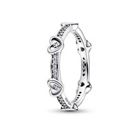 Anello Pandora Donna in Argento Zirconia 192496C01-48 - 192496C01-50